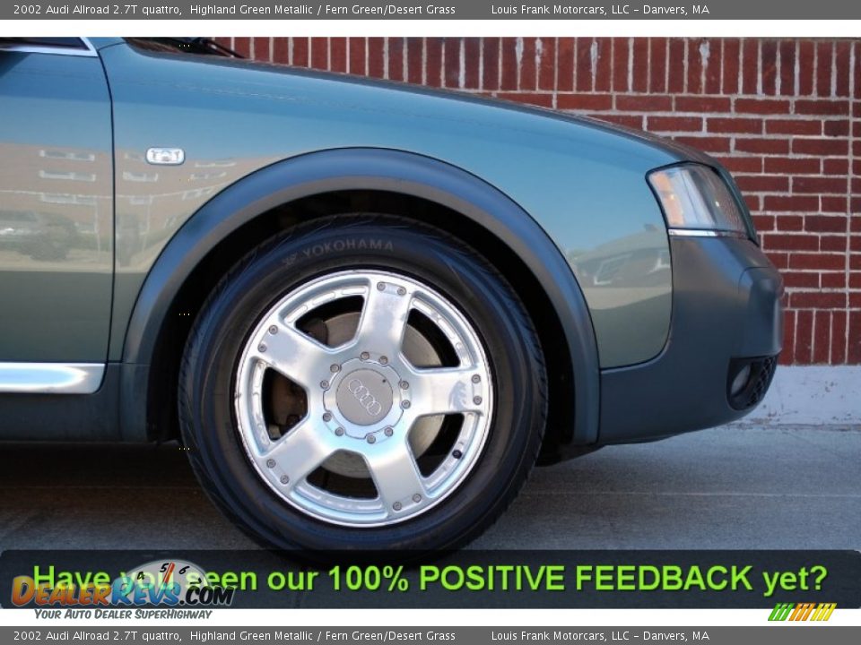 2002 Audi Allroad 2.7T quattro Highland Green Metallic / Fern Green/Desert Grass Photo #18