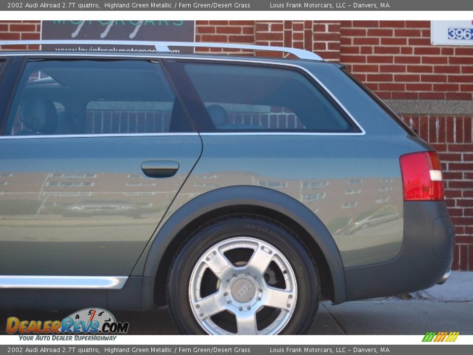 2002 Audi Allroad 2.7T quattro Highland Green Metallic / Fern Green/Desert Grass Photo #21