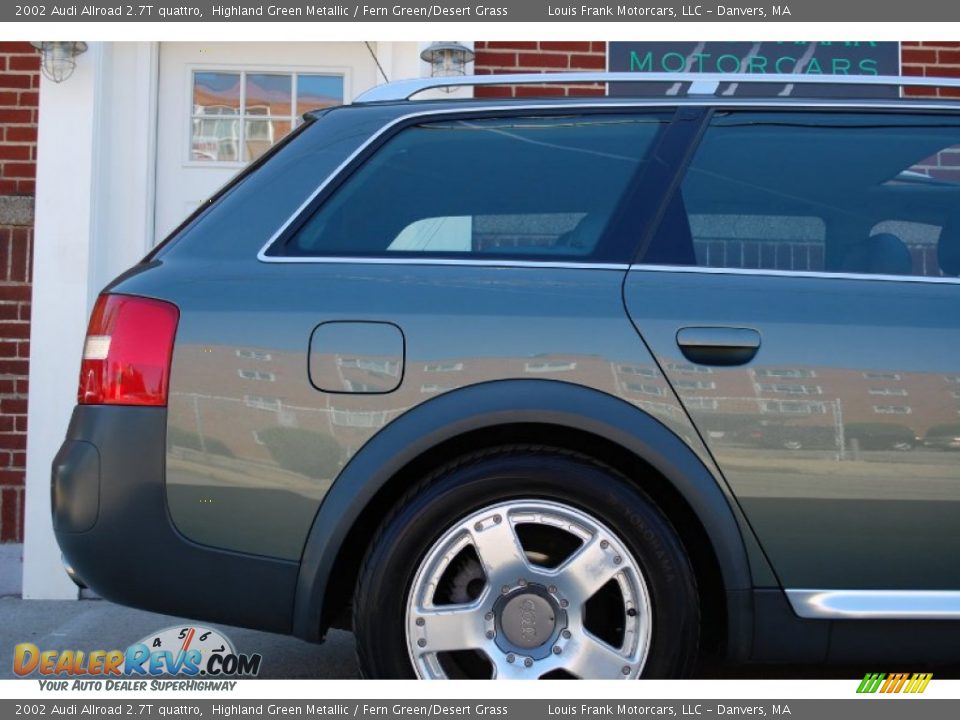 2002 Audi Allroad 2.7T quattro Highland Green Metallic / Fern Green/Desert Grass Photo #22