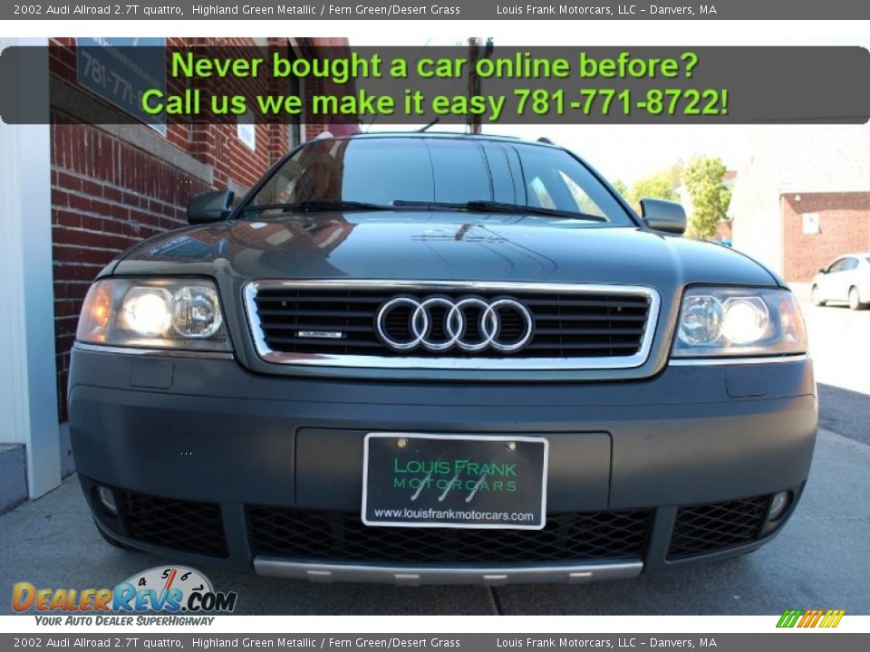 2002 Audi Allroad 2.7T quattro Highland Green Metallic / Fern Green/Desert Grass Photo #29