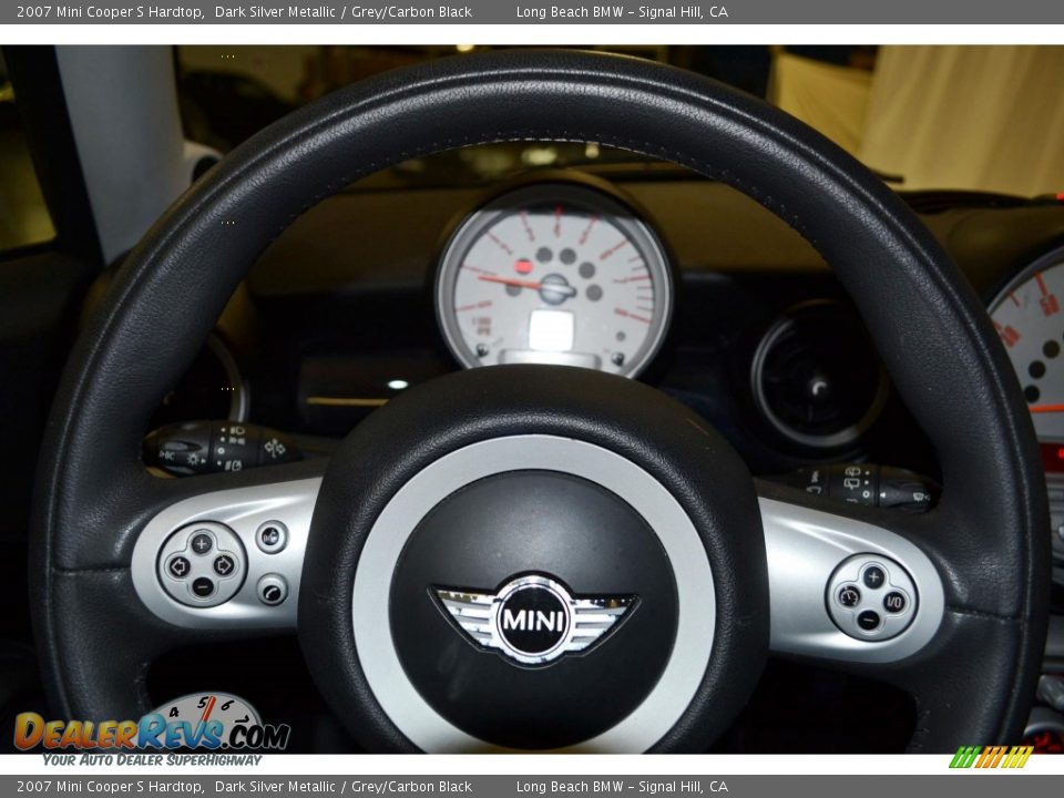 2007 Mini Cooper S Hardtop Dark Silver Metallic / Grey/Carbon Black Photo #19