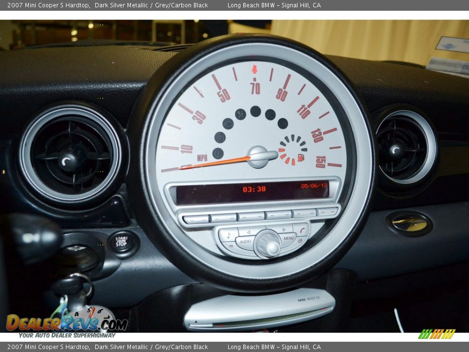 2007 Mini Cooper S Hardtop Dark Silver Metallic / Grey/Carbon Black Photo #20