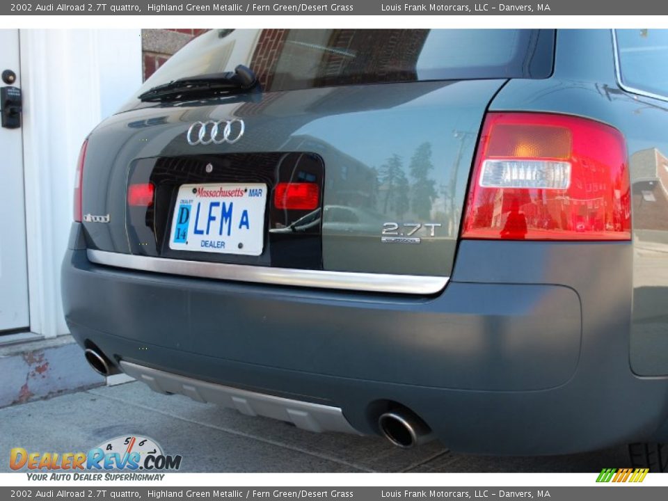 2002 Audi Allroad 2.7T quattro Highland Green Metallic / Fern Green/Desert Grass Photo #33