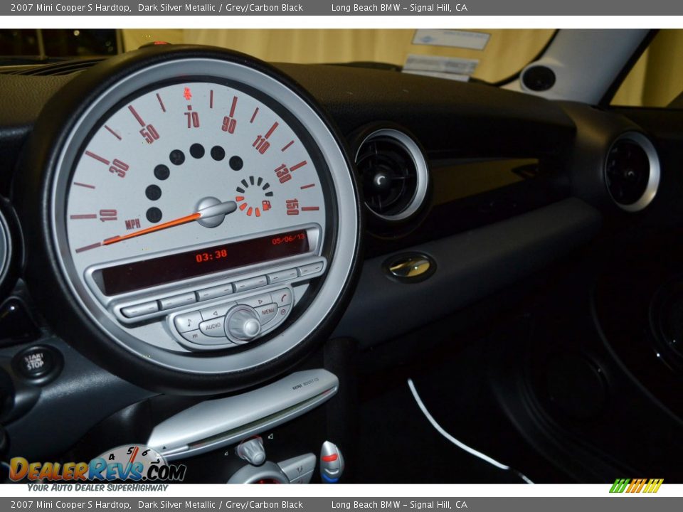 2007 Mini Cooper S Hardtop Dark Silver Metallic / Grey/Carbon Black Photo #21