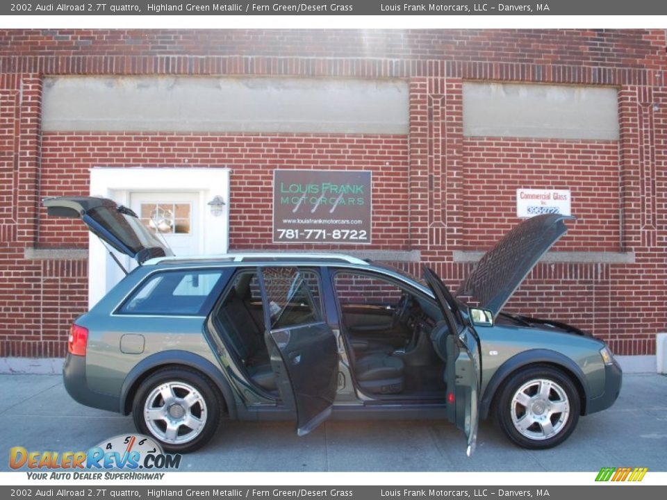 2002 Audi Allroad 2.7T quattro Highland Green Metallic / Fern Green/Desert Grass Photo #35