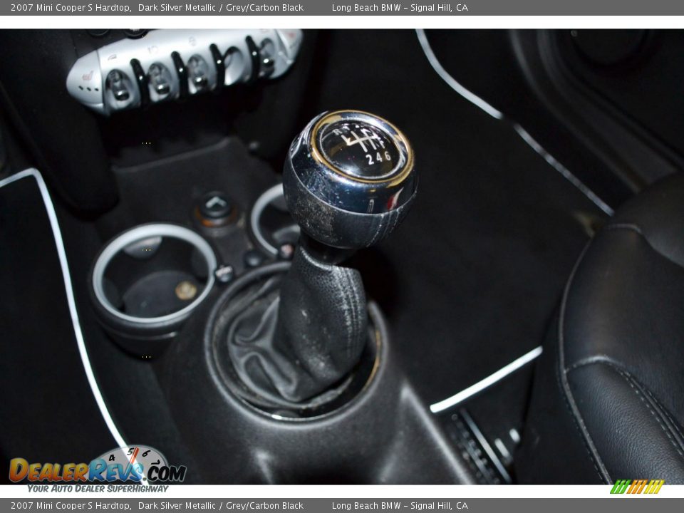2007 Mini Cooper S Hardtop Dark Silver Metallic / Grey/Carbon Black Photo #23