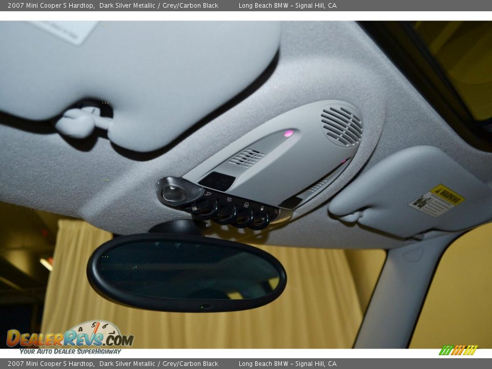 2007 Mini Cooper S Hardtop Dark Silver Metallic / Grey/Carbon Black Photo #25