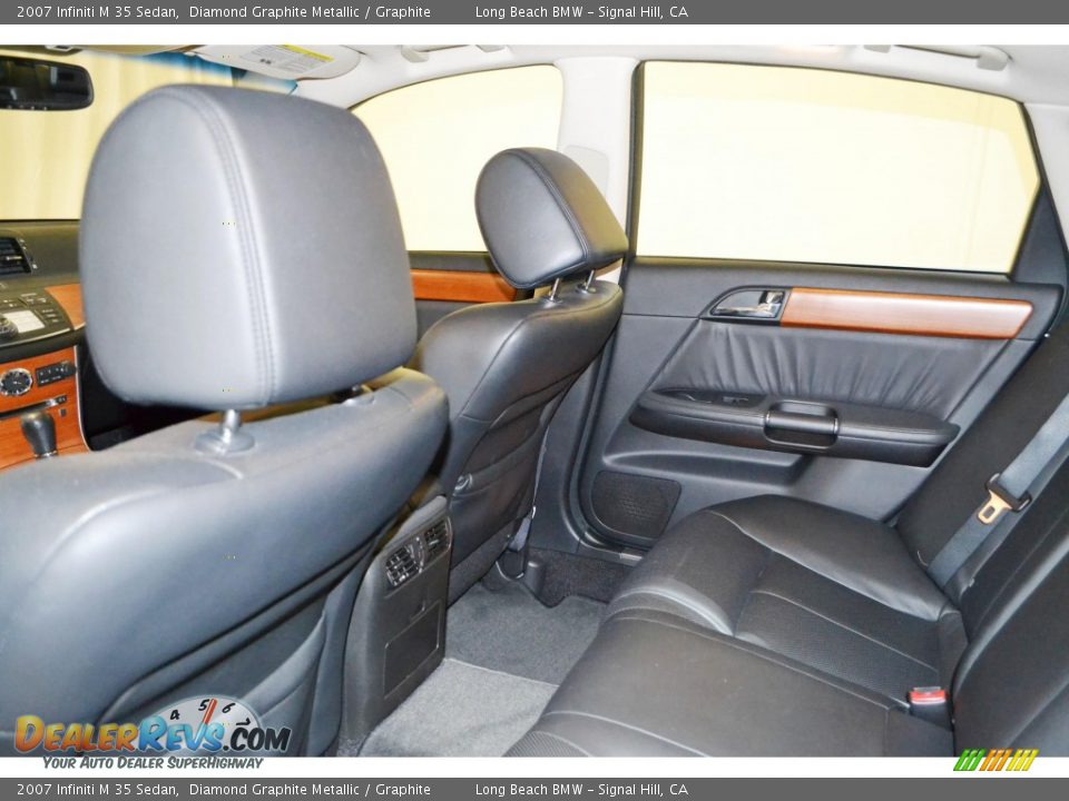 2007 Infiniti M 35 Sedan Diamond Graphite Metallic / Graphite Photo #14