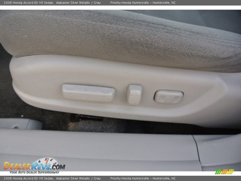 2008 Honda Accord EX V6 Sedan Alabaster Silver Metallic / Gray Photo #9