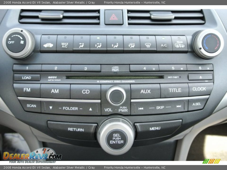 Controls of 2008 Honda Accord EX V6 Sedan Photo #14