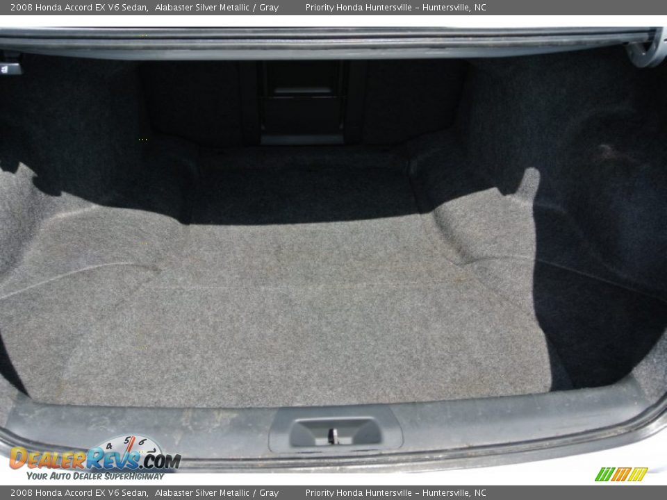 2008 Honda Accord EX V6 Sedan Alabaster Silver Metallic / Gray Photo #18