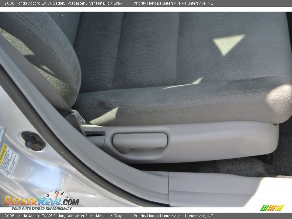 2008 Honda Accord EX V6 Sedan Alabaster Silver Metallic / Gray Photo #20