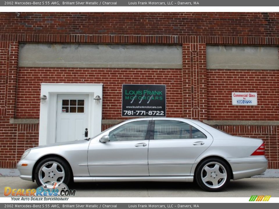 2002 Mercedes-Benz S 55 AMG Brilliant Silver Metallic / Charcoal Photo #3