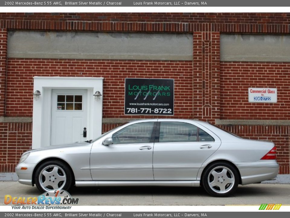 2002 Mercedes-Benz S 55 AMG Brilliant Silver Metallic / Charcoal Photo #4