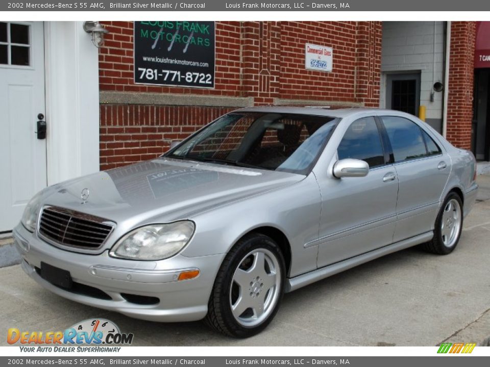 2002 Mercedes-Benz S 55 AMG Brilliant Silver Metallic / Charcoal Photo #5