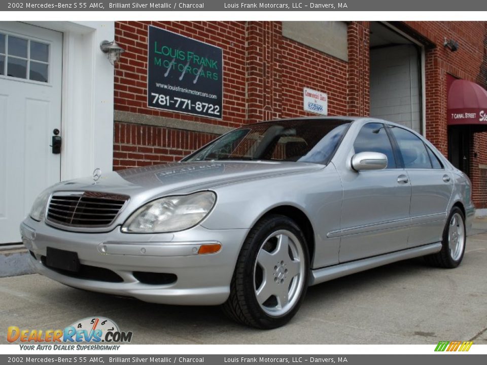 2002 Mercedes-Benz S 55 AMG Brilliant Silver Metallic / Charcoal Photo #6