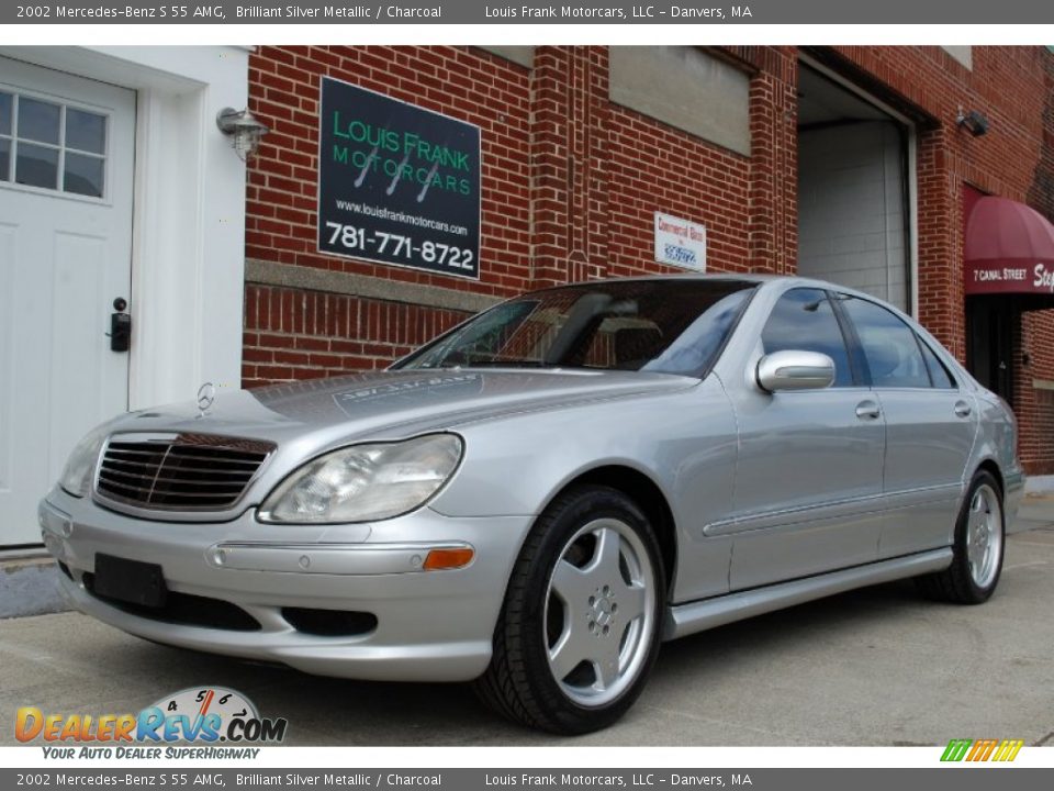 2002 Mercedes-Benz S 55 AMG Brilliant Silver Metallic / Charcoal Photo #7