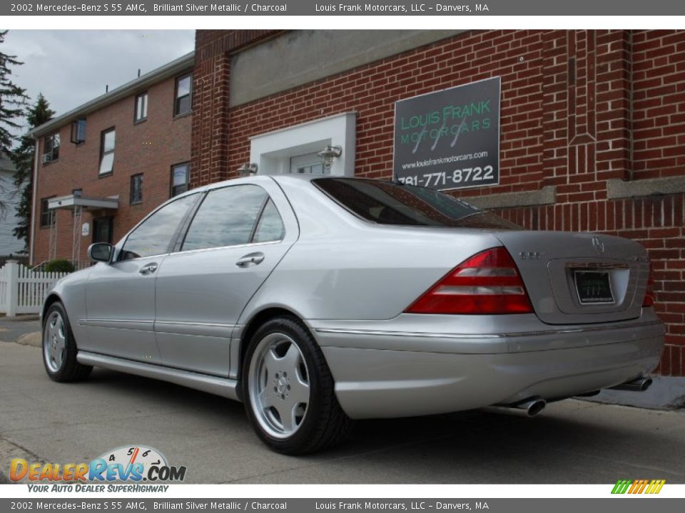 2002 Mercedes-Benz S 55 AMG Brilliant Silver Metallic / Charcoal Photo #9