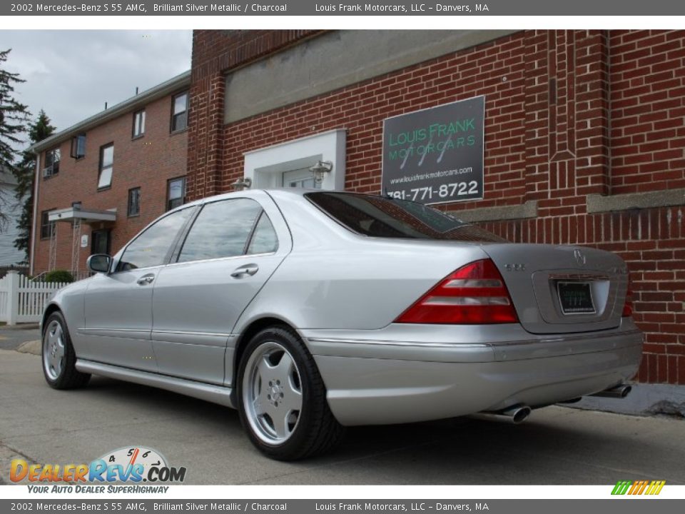 2002 Mercedes-Benz S 55 AMG Brilliant Silver Metallic / Charcoal Photo #10