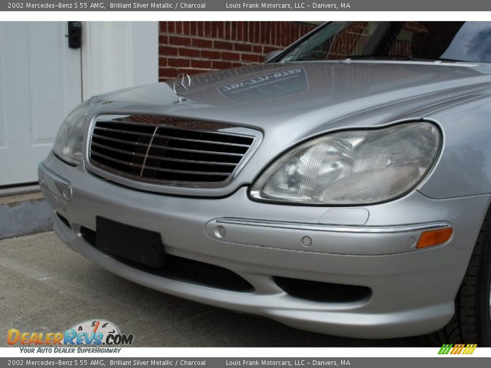 2002 Mercedes-Benz S 55 AMG Brilliant Silver Metallic / Charcoal Photo #14