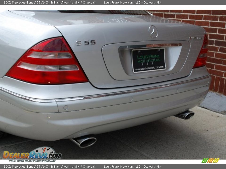 2002 Mercedes-Benz S 55 AMG Brilliant Silver Metallic / Charcoal Photo #15