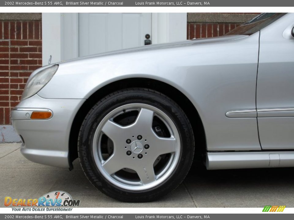 2002 Mercedes-Benz S 55 AMG Brilliant Silver Metallic / Charcoal Photo #16