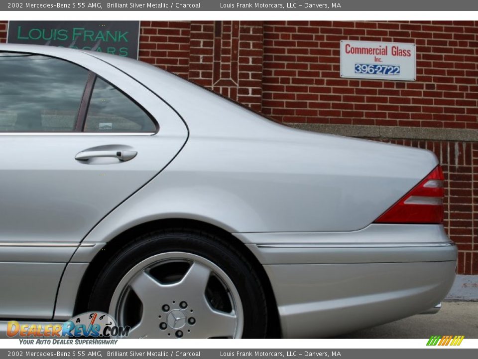 2002 Mercedes-Benz S 55 AMG Brilliant Silver Metallic / Charcoal Photo #18