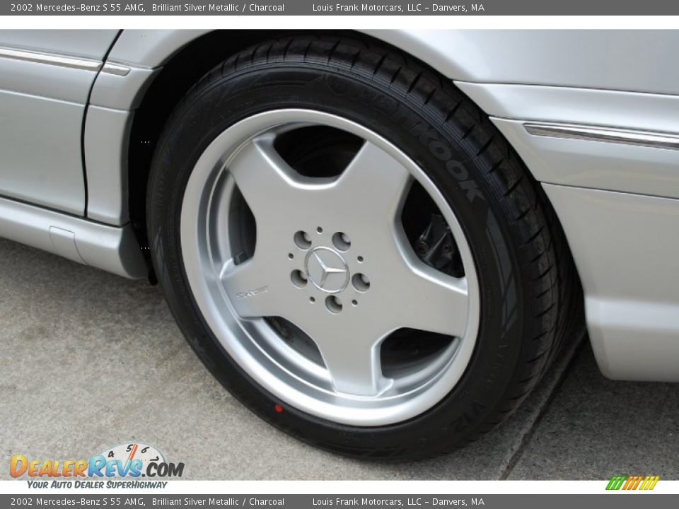 2002 Mercedes-Benz S 55 AMG Brilliant Silver Metallic / Charcoal Photo #19