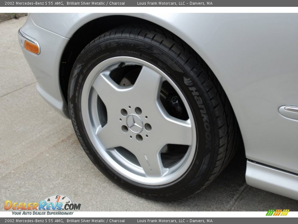 2002 Mercedes-Benz S 55 AMG Brilliant Silver Metallic / Charcoal Photo #20