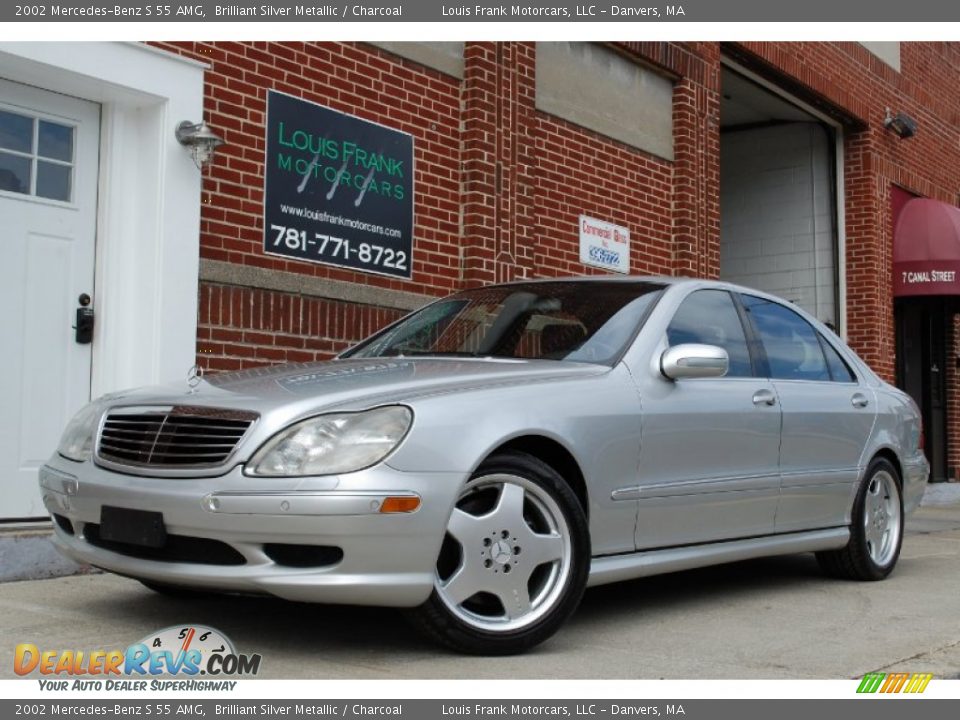 2002 Mercedes-Benz S 55 AMG Brilliant Silver Metallic / Charcoal Photo #21