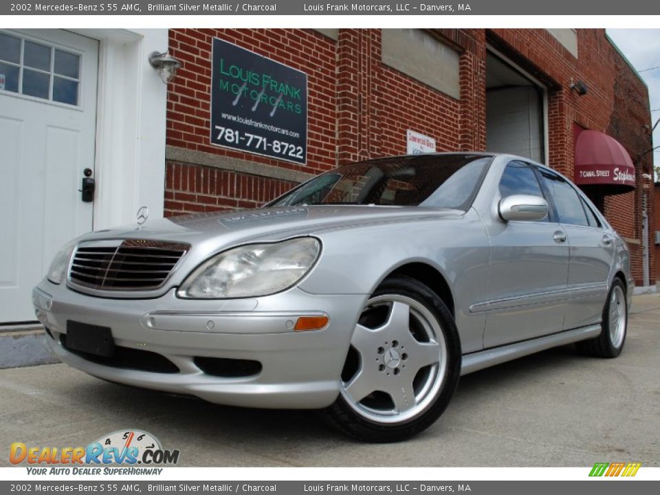 2002 Mercedes-Benz S 55 AMG Brilliant Silver Metallic / Charcoal Photo #22
