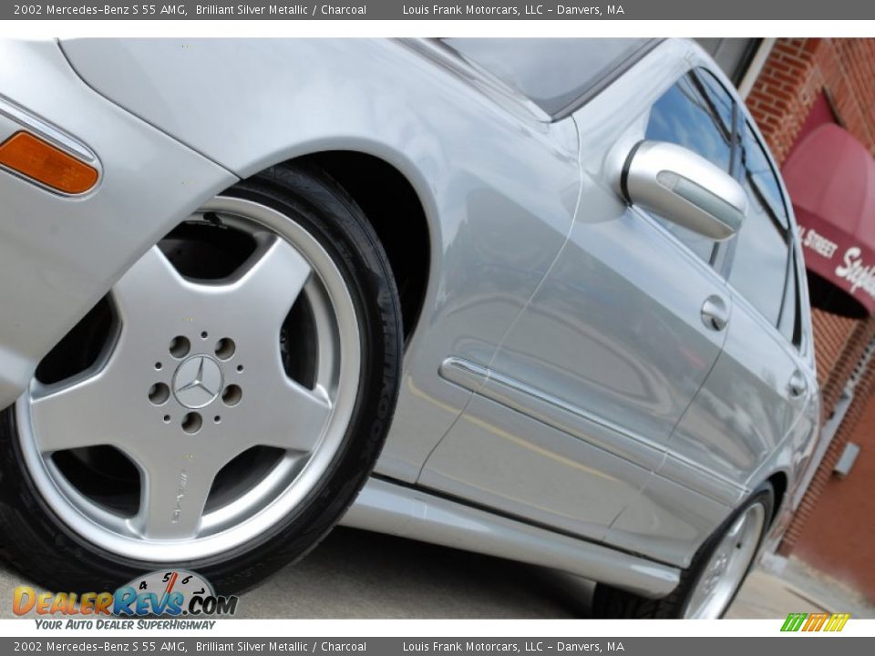2002 Mercedes-Benz S 55 AMG Brilliant Silver Metallic / Charcoal Photo #24