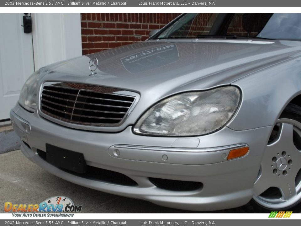 2002 Mercedes-Benz S 55 AMG Brilliant Silver Metallic / Charcoal Photo #25
