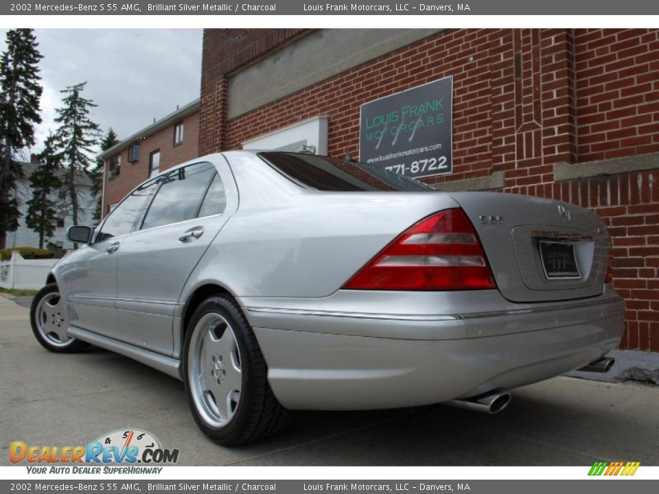 2002 Mercedes-Benz S 55 AMG Brilliant Silver Metallic / Charcoal Photo #26
