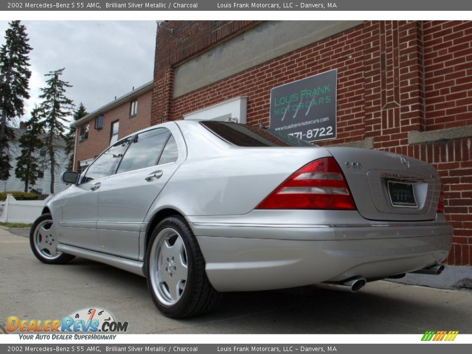 2002 Mercedes-Benz S 55 AMG Brilliant Silver Metallic / Charcoal Photo #27