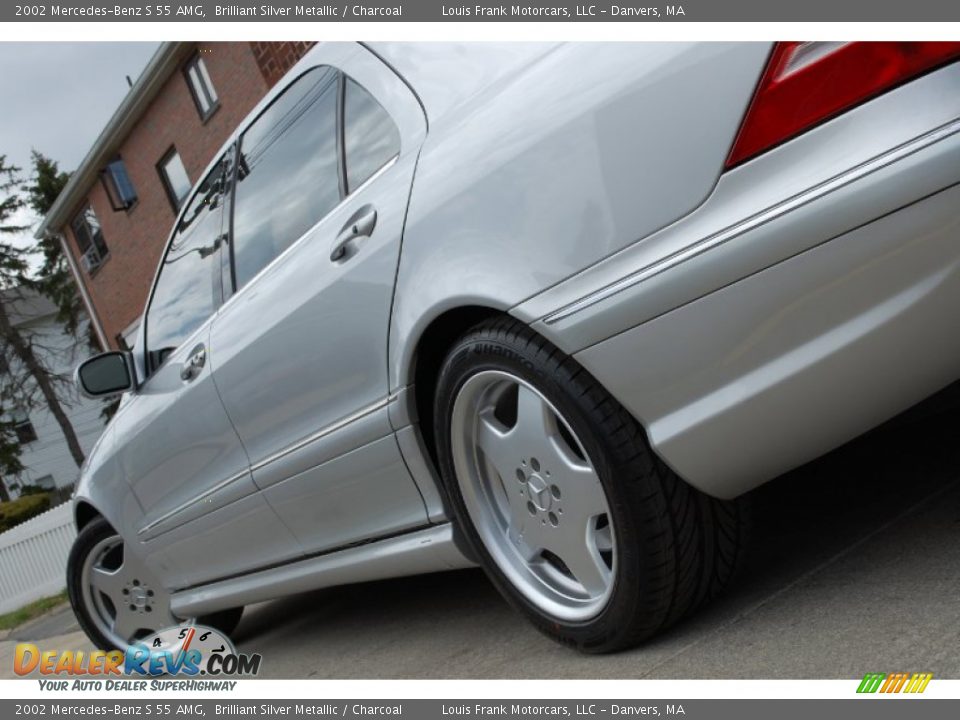 2002 Mercedes-Benz S 55 AMG Brilliant Silver Metallic / Charcoal Photo #28