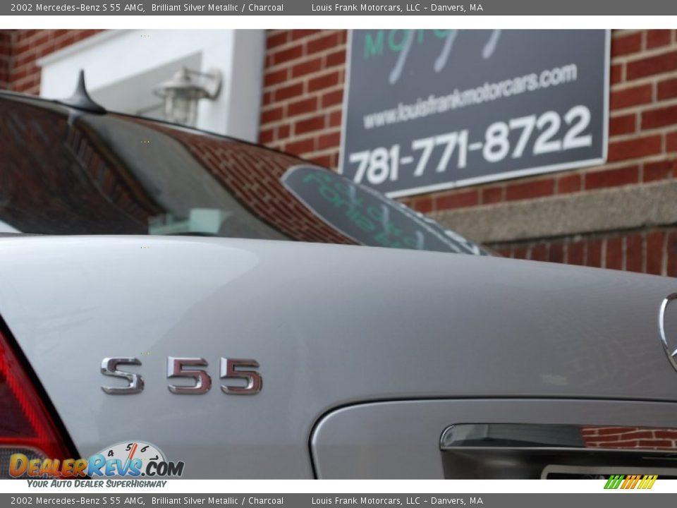 2002 Mercedes-Benz S 55 AMG Brilliant Silver Metallic / Charcoal Photo #29