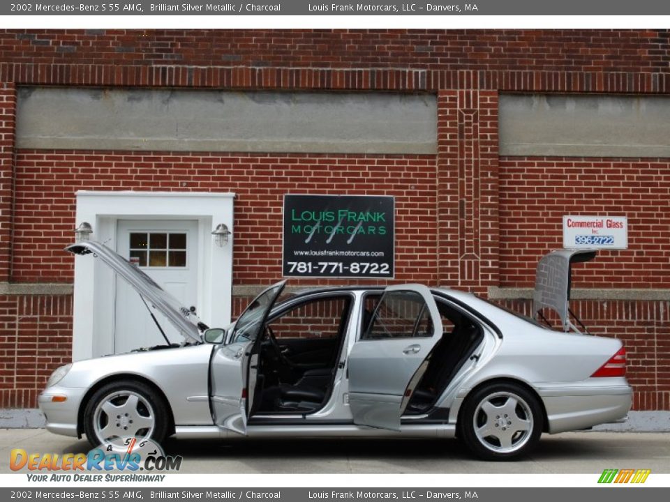 2002 Mercedes-Benz S 55 AMG Brilliant Silver Metallic / Charcoal Photo #34