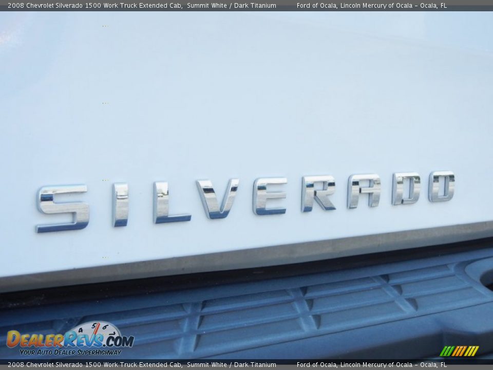 2008 Chevrolet Silverado 1500 Work Truck Extended Cab Summit White / Dark Titanium Photo #9