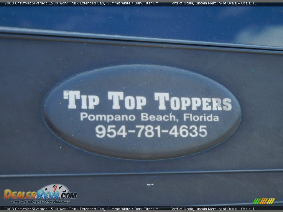 2008 Chevrolet Silverado 1500 Work Truck Extended Cab Summit White / Dark Titanium Photo #10
