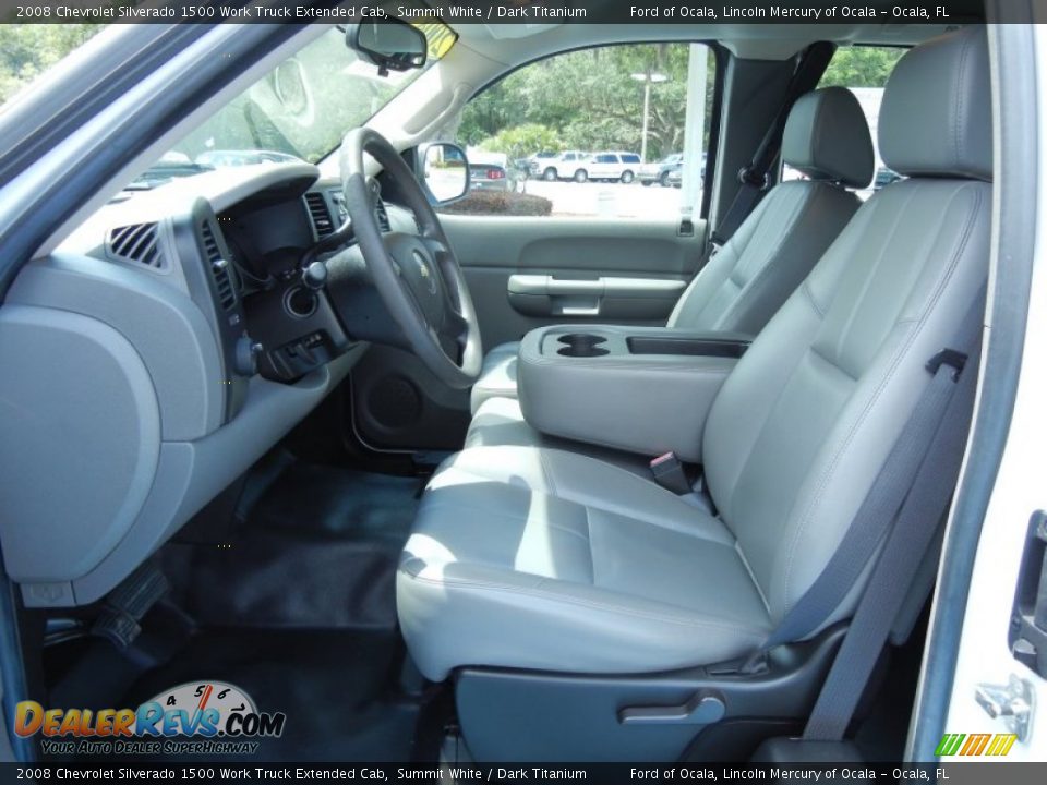 2008 Chevrolet Silverado 1500 Work Truck Extended Cab Summit White / Dark Titanium Photo #13