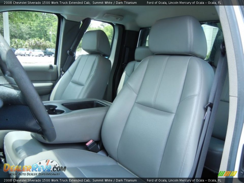 2008 Chevrolet Silverado 1500 Work Truck Extended Cab Summit White / Dark Titanium Photo #14