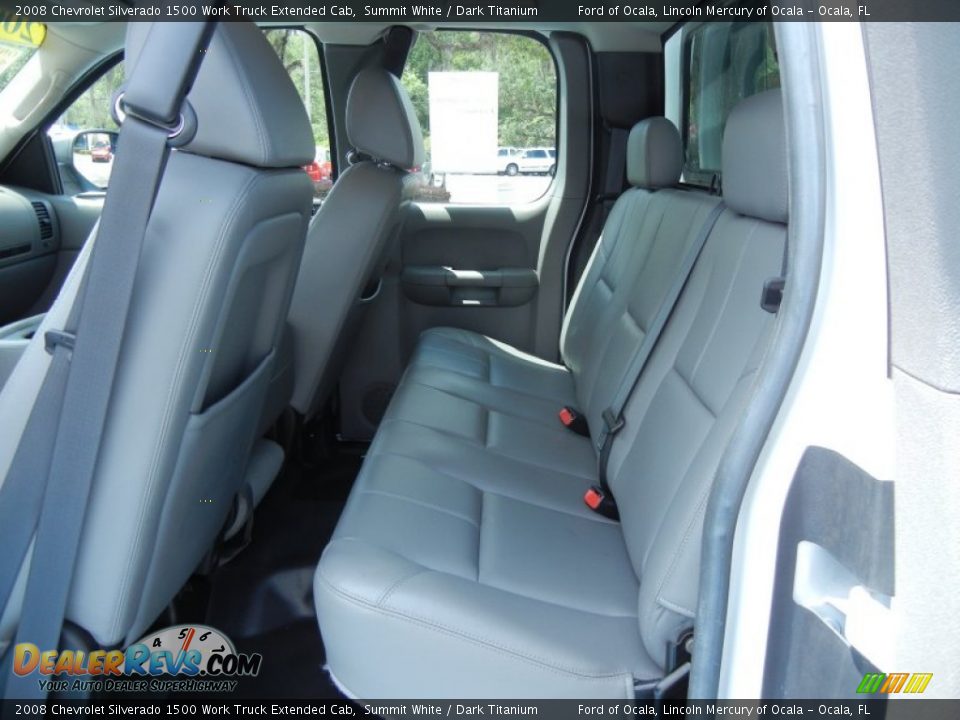 2008 Chevrolet Silverado 1500 Work Truck Extended Cab Summit White / Dark Titanium Photo #15