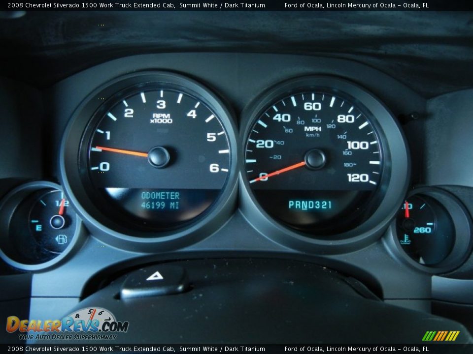 2008 Chevrolet Silverado 1500 Work Truck Extended Cab Summit White / Dark Titanium Photo #21