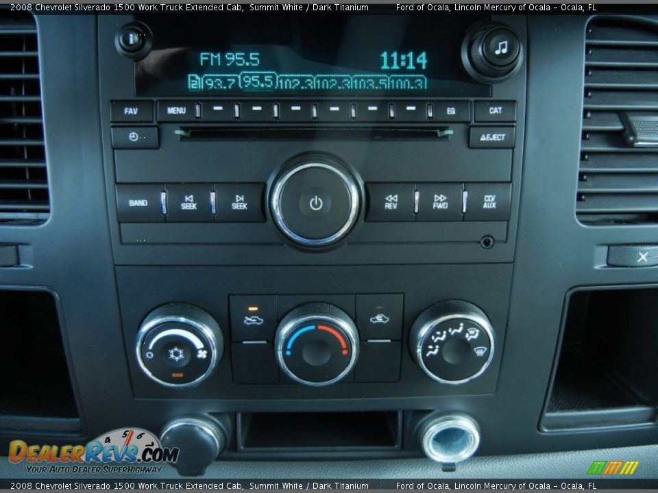 2008 Chevrolet Silverado 1500 Work Truck Extended Cab Summit White / Dark Titanium Photo #22