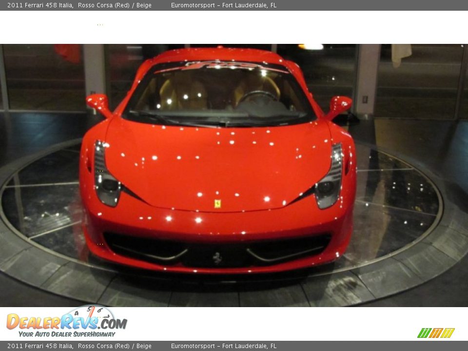 2011 Ferrari 458 Italia Rosso Corsa (Red) / Beige Photo #3