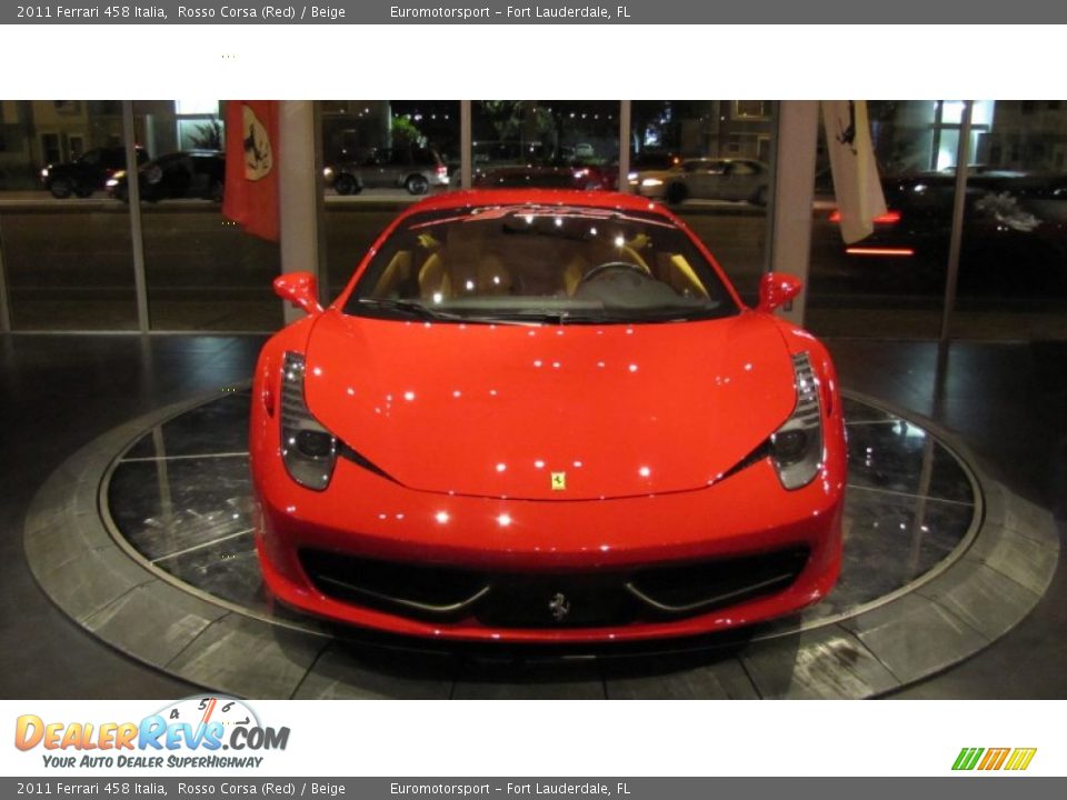 2011 Ferrari 458 Italia Rosso Corsa (Red) / Beige Photo #4