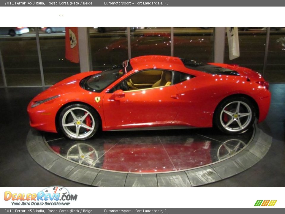 2011 Ferrari 458 Italia Rosso Corsa (Red) / Beige Photo #6