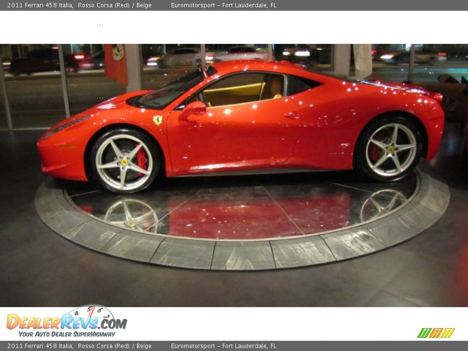 2011 Ferrari 458 Italia Rosso Corsa (Red) / Beige Photo #7