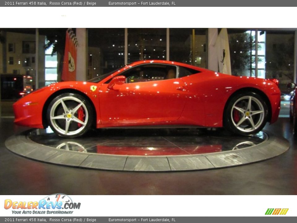 2011 Ferrari 458 Italia Rosso Corsa (Red) / Beige Photo #8